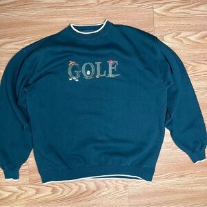 Vintage Danaggers Gold mock neck sweatshirt size XL